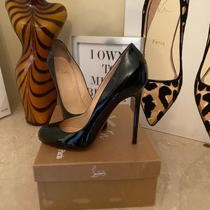Christian Louboutin Black Patent Lady Lynch Heels